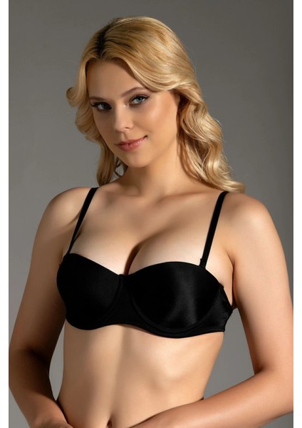 Iç Giyim New Bra Balenli Push Up Destekli Sırtı Şeffaf Straplez Sütyen modelleri