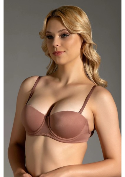 Iç Giyim New Bra Balenli Push Up Destekli Sırtı Şeffaf Straplez Sütyen modelleri