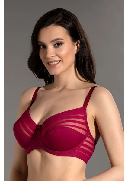 Iç Giyim New Bra Balenli Desteksiz Tül Detaylı C-D Cup Size Toparlayıcı Sütyen modelleri