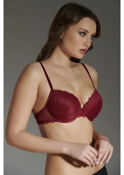 Iç Giyim New Bra Balenli Dantelli Destekli Sütyen