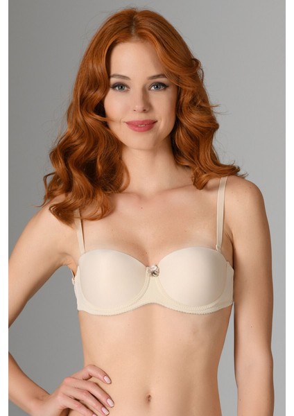 Iç Giyim Nbb Yarım Destekli Sırtı Şeffaf Straplez Sütyen