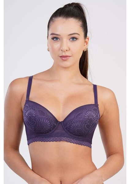 Iç Giyim Newbra Dantel Motif Işlemeli Desteksiz C Cup Sütyen