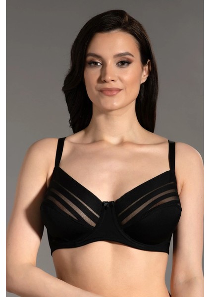 Iç Giyim New Bra Balenli Desteksiz Tül Detaylı C-D Cup Size Toparlayıcı Sütyen