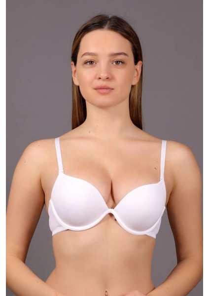 Iç Giyim New Bra Çift Destekli Balenli Sütyen 1 Beden Büyük Gösterir