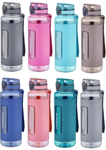 1100ML Tritan Su Matara, Kaydırmaz Silikon Korumalı, Kahverengi modelleri