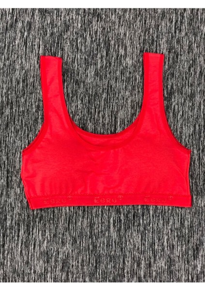 Iç Giyim Ebru Kalın Askılı Pamuklu Penye Kumaş Rahat Pedli Büstiyer Sütyen Eko Paket (3 Adet)