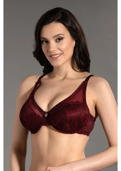 Iç Giyim Newbra Dantel Motif Işlemeli Tül Detaylı Desteksiz C Cup Sütyen modelleri