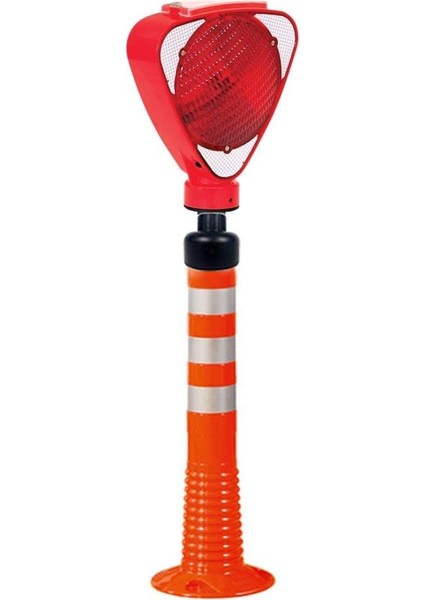 Solar Üçgen Flaşörlü Delinatör Seti (Kırmızı Flaşör)