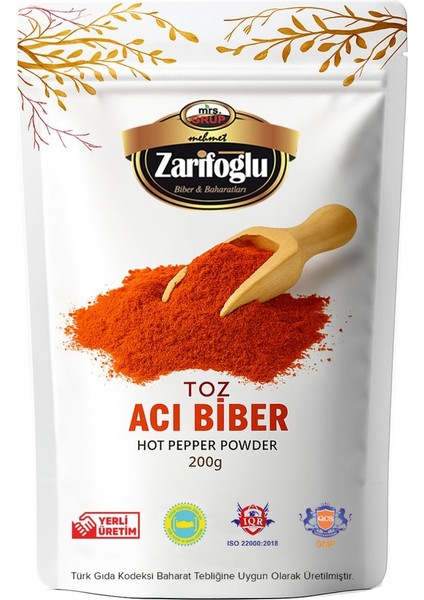 Toz Acı Biber 200 gr