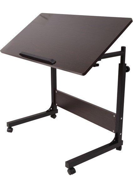 Yerden Yükseklik Ve Eğim Ayarlı Tekerlekli Laptop Sehpası