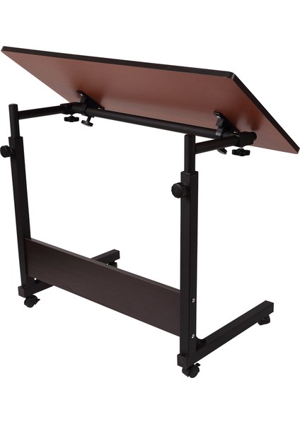 Yerden Yükseklik Ve Eğim Ayarlı Tekerlekli Laptop Sehpası fiyatları