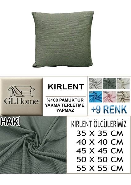 %100 Pamuk Petek 4'lü Kirlent Kılıfı