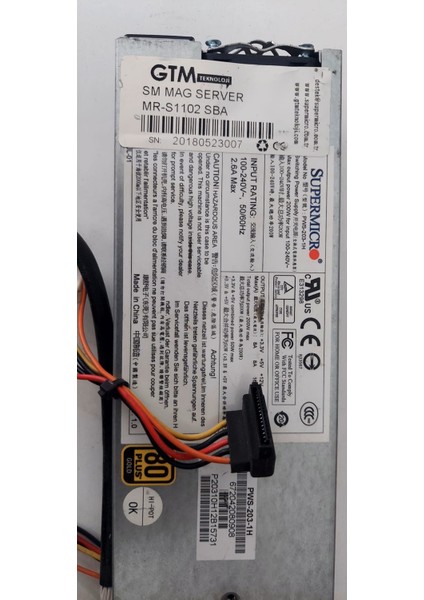 PWS-203-1H 1u 200W Multi-Output 80PLUS Gold Power Supply fiyatları