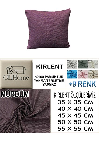 %100 Pamuk Petek 4'lü Kirlent Kılıfı