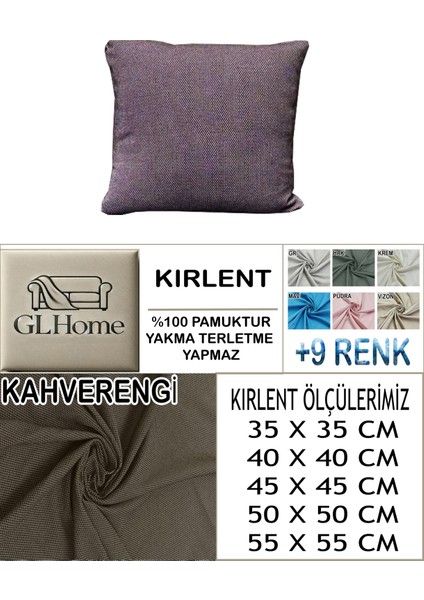 %100 Pamuk Petek 4'lü Kirlent Kılıfı