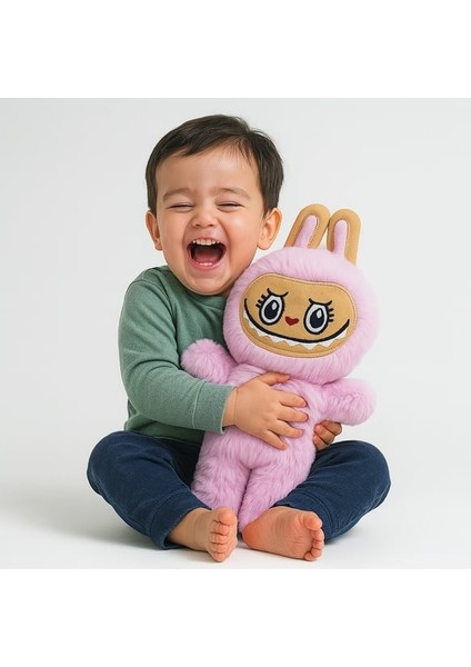 Labubu Peluş Bebek Dekoratif Oyuncak, Uyku Arkadaşı Labubu Oyuncak