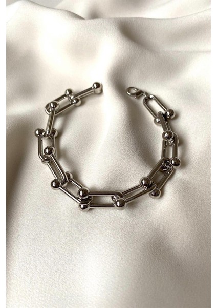 Blanca Tifany Beyaz Altın Kaplama Bileklik