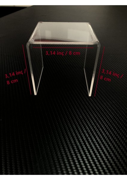 Şeffaf Pleksi Yükseltici Standı 8x8 Cm, Banyo, Mutfak ve Baharat Düzenleyici indirimleri
