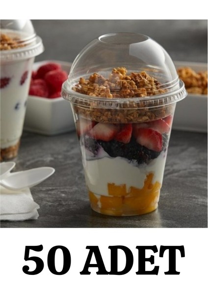 Plastik Milkshake Bardağı Pipetli Kapaklı 50'li Içecek Şeffaf Meşrubat Bardağı Cup 350 Cc(Ml) fiyatları