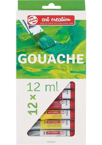 Talens 12 Renk Guaj Boya 1 Paket Art Creation Gouache Colour 12X12ML Guaj Boya Seti Canlı Renkler Tuval Resim fiyatları