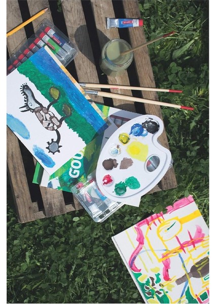 Talens 12 Renk Guaj Boya 1 Paket Art Creation Gouache Colour 12X12ML Guaj Boya Seti Canlı Renkler Tuval Resim fırsatları