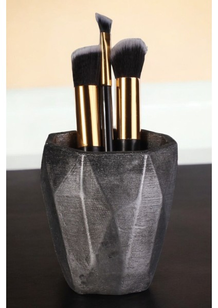 Makyaj Duzenleyici Makyaj Organizeri Makyaj Fırçalığı Makyaj Fırçası Altın Renk Model 2