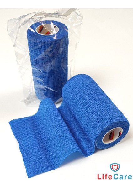 Mavi Kendine Yapışan Bandaj 10 cm x 4,5 M, Esnek ve Kullanışlı Sağlık Bandajı fiyatları