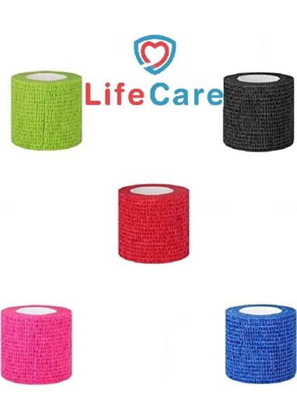 Mavi Kendine Yapışan Bandaj 10 cm x 4,5 M, Esnek ve Kullanışlı Sağlık Bandajı