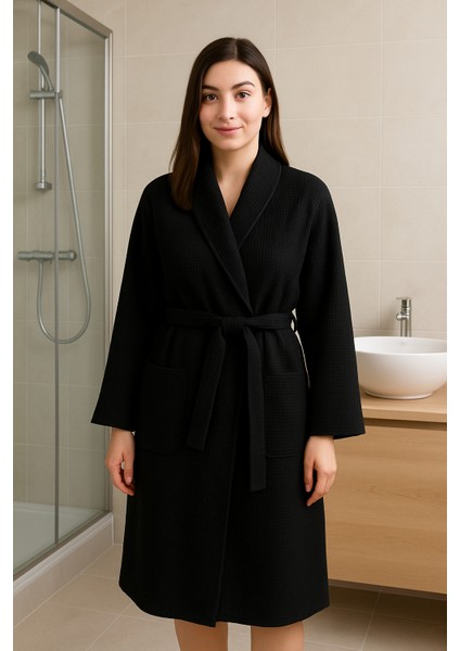 Pike Bornoz , Sabahlık Bornoz , Waffle Pike Bornoz ,unisex Pike Bornoz,hamam Sauna Bornoz