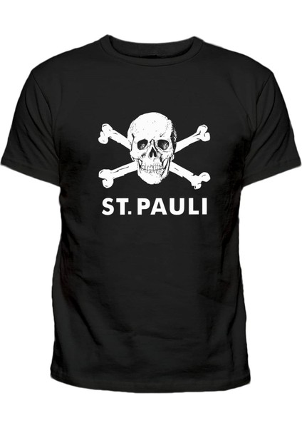 St Pauli Kuru Kafa Baskılı Erkek T-Shirt