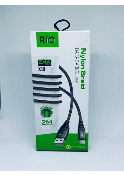 Riotech 3.0A Lightning Kablo 2m fiyatları
