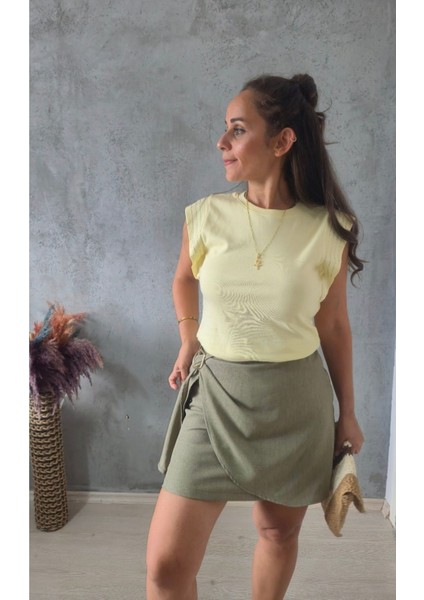 Aksesuarlı Şort Etek fırsatları