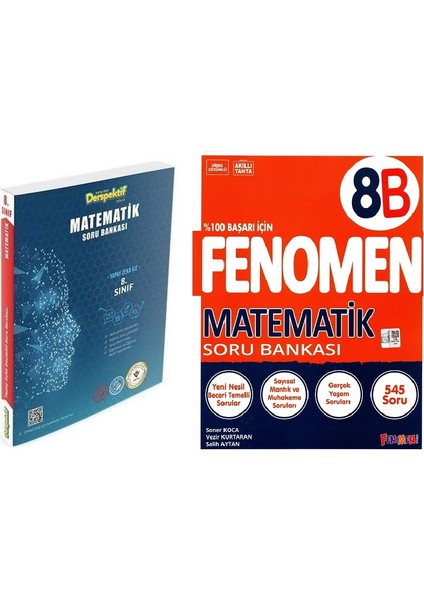 Fenomen Derspektif 8. Sınıf Matematik Soru Bankaları (2'li Set)