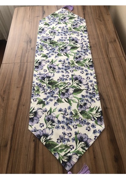 Lila Çiçek Desenli Runner fiyatları