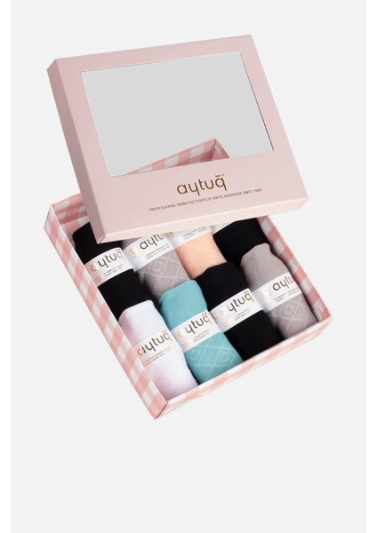 Kadın Modal By 8 Çift Özel Kutulu Patik Çorap 33246