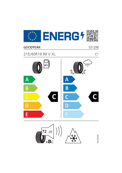 215/60 R16 99V Ug 8 Perf Ms Xl Oto Kış Lastiği (Üretim Yılı:2024) fiyatları