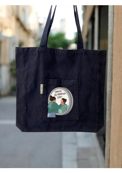 Siyah Plaj Çantası - Günlük Çanta - Gabardin Kumaş - Bordglow fiyatları