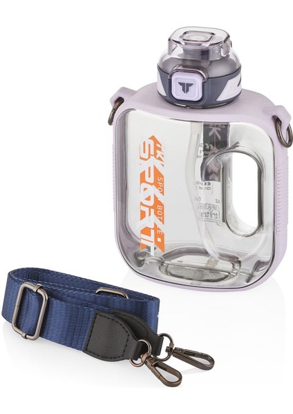 1000ML Sızdırmaz Tritan Spor Matara, Pipetli/pipetsiz, Askılı, Dayanıklı, Renkli fiyatları