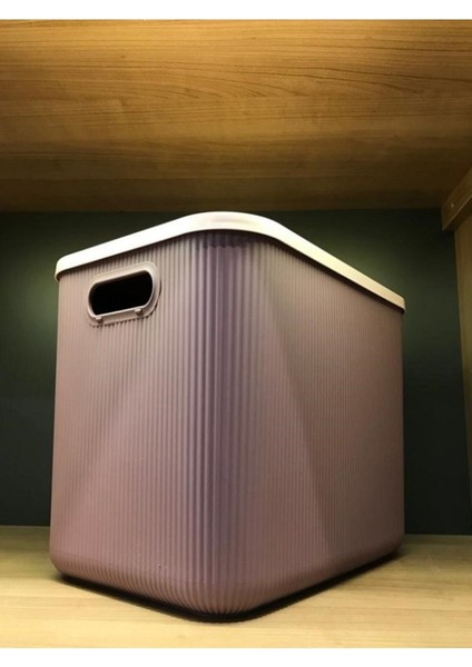 Mor Çok Amaçlı Dolap Içi Düzenleyici Kutu, 21 Lt, Pratik ve Şık Organizatör