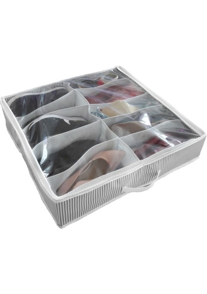 10 Bölmeli Taşınabilir Ayakkabı Saklama Çantası, Renkli ve Pratik Organizer