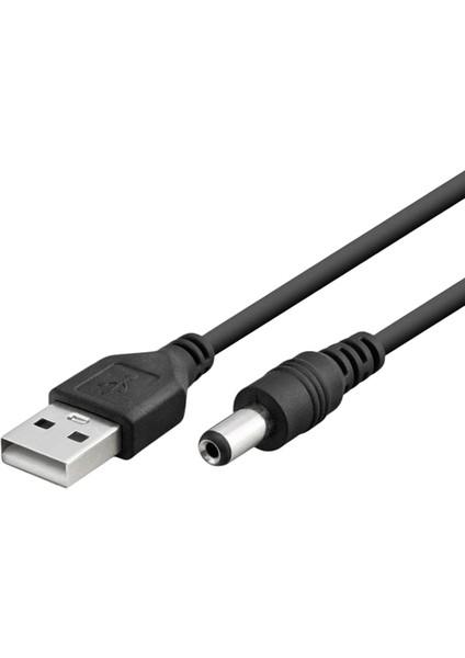 Tablet Şarj Kablosu USB To 5.5*2.5 1m Siyah HDX1323 1ADET