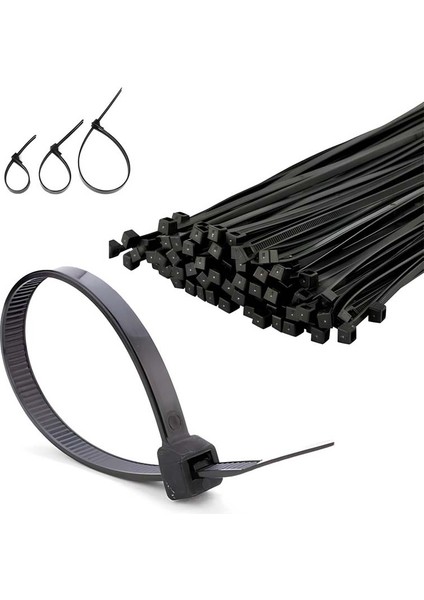 Siyah Plastik Kablo Bağı Plastik Kelepçe 3,6MMX15CM 100 fiyatları