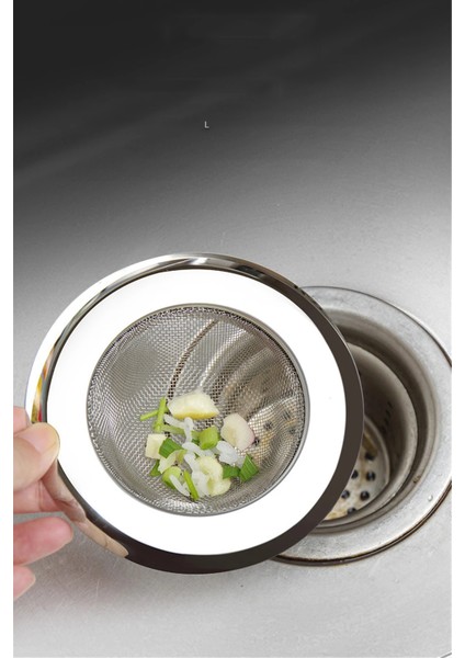 Lavabo Süzgeci - 7.5 cm Çap 2 Li Set Gider Sügeci Lavabo Süzgeci 721976