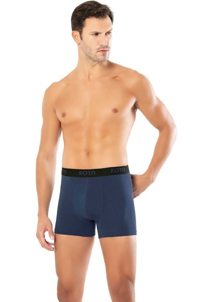 Iç Giyim Kota (6 Adet) Kalın Lastik Kemer Erkek Modal Boxer