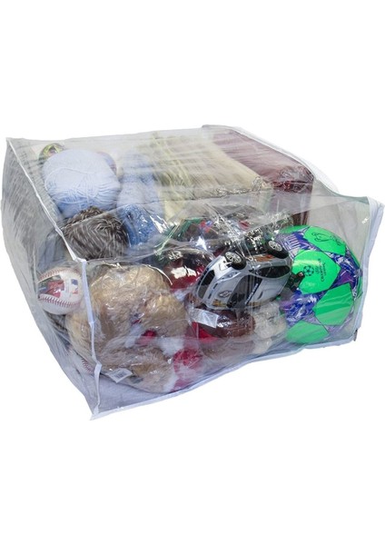 Beyaz Pvc Çanta, Çift Kişilik Yorgan ve Battaniye Düzenleme ve Taşıma Poşeti