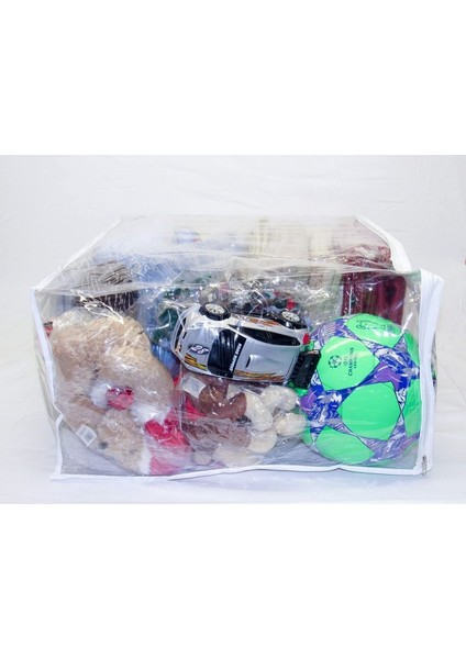 Beyaz Pvc Çanta, Çift Kişilik Yorgan ve Battaniye Düzenleme ve Taşıma Poşeti