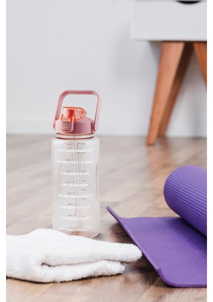 Motivasyon Şeffaf Matara, Enerji Dolu ve Canlandırıcı Tasarım fiyatları