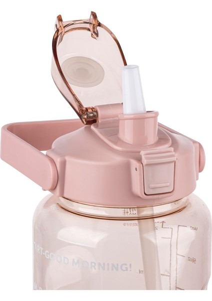 Motivasyon Şeffaf Matara, Enerji Dolu ve Canlandırıcı Tasarım