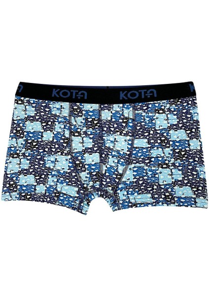 Iç Giyim Kota (6 Adet) Erkek Baskılı Likralı Boxer