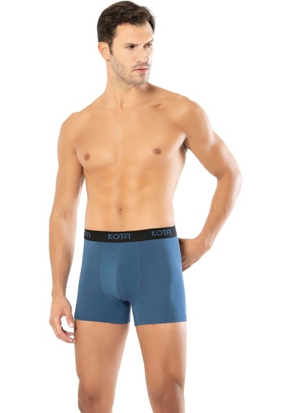 Iç Giyim Kota (6 Adet) Kalın Lastik Kemer Erkek Modal Boxer